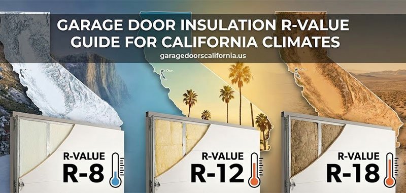 Garage Door Insulation R-Value Guide for California Climates
