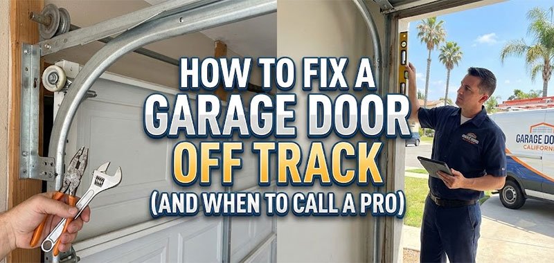 How to Fix a Garage Door Off Track (And When to Call a Pro)