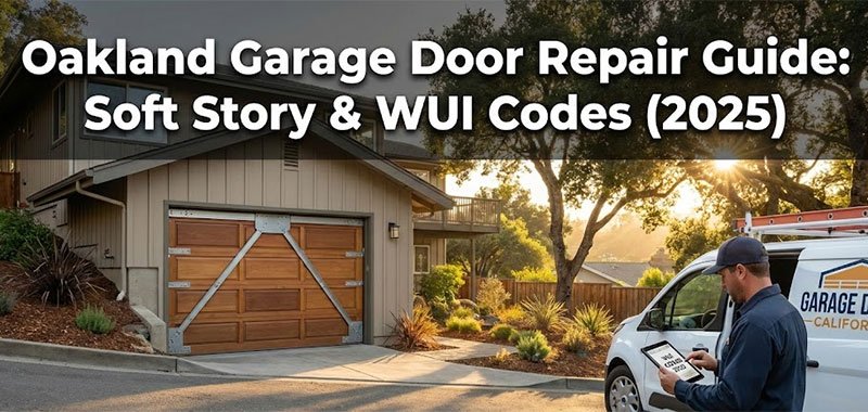 Oakland Garage Door Repair Guide: Soft Story & WUI Codes