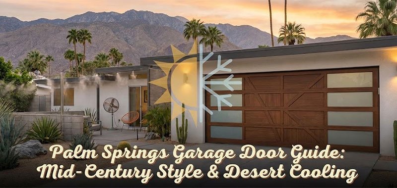 Palm Springs Garage Door Guide: Mid-Century Style & Desert Cooling