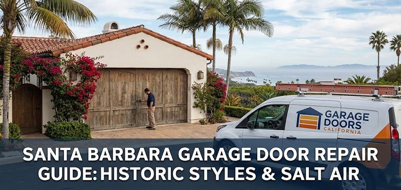 Santa Barbara Garage Door Repair Guide: Historic Styles & Salt Air
