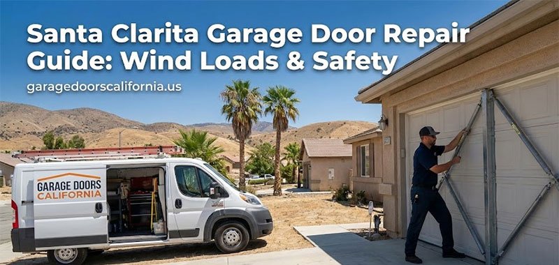 Santa Clarita Garage Door Repair Guide: Wind Loads & Safety