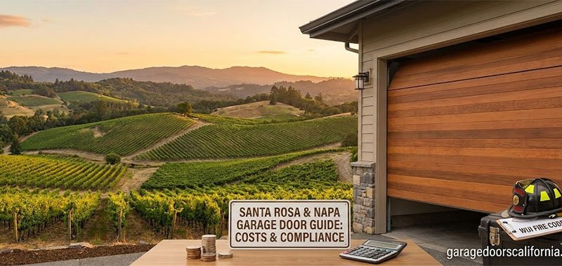 Santa Rosa & Napa Garage Door Guide: WUI Fire Codes & Costs