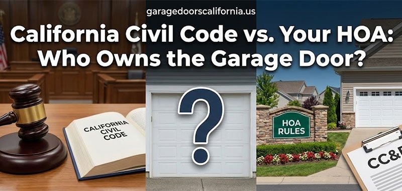 California Civil Code vs. Your HOA: Who Owns the Garage Door?