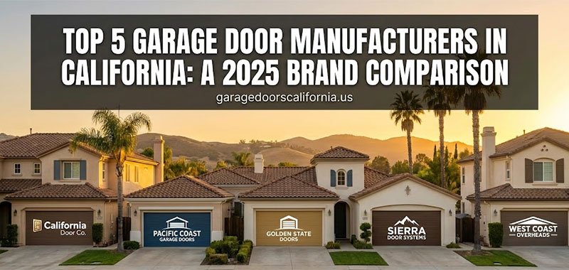 Top 5 Garage Door Manufacturers in California: A Brand Comparison